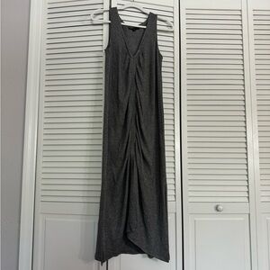 Donna Karen Sz S Grey Ruched Nightgown Pajama